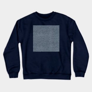 Traditional Japanese Shibori Kanoko Tie-Dye Fawn Spots Pattern in Navy Blue Crewneck Sweatshirt